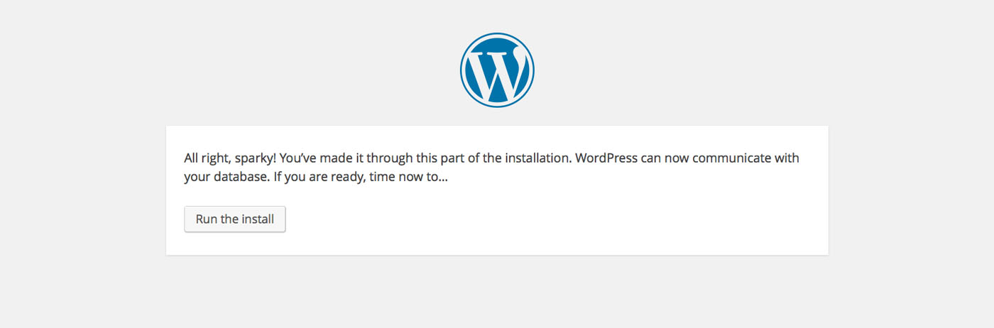 WordPress Instalation 3